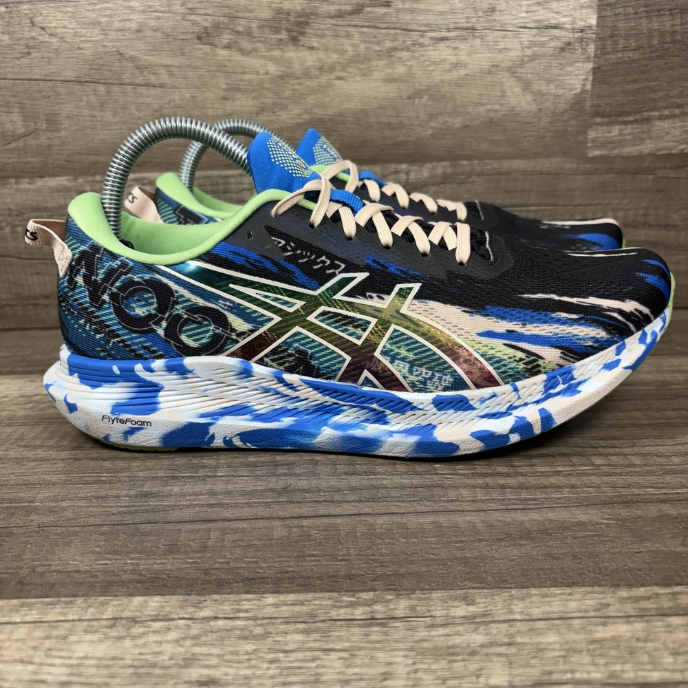 Asics Gel-Noosa Tri 13 Black Blue Womens US Size 9.5 1012A898 Running Shoes
